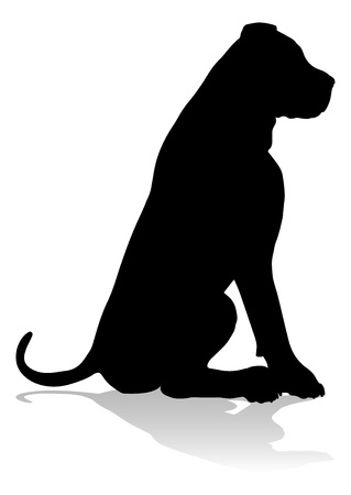 Dog Silhouette Pet Animalのイラスト素材