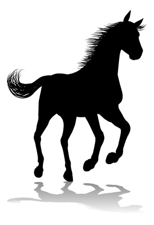 Horse Silhouette Animalのイラスト素材