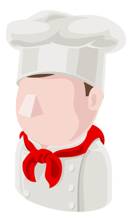 Chef Man Avatar People Iconのイラスト素材