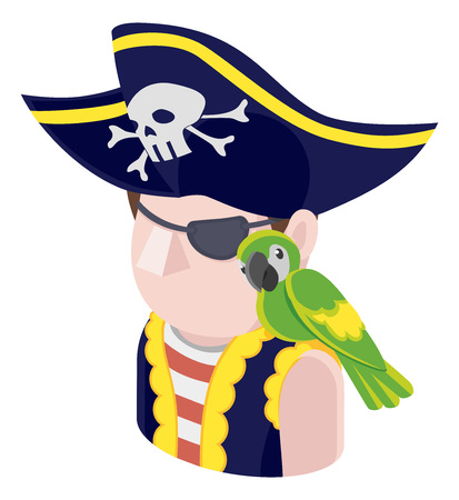 Pirate Man Avatar People Iconのイラスト素材