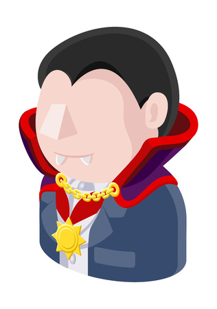Vampire Man Avatar People Iconのイラスト素材