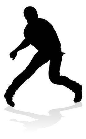 Street Dance Dancer Silhouetteのイラスト素材
