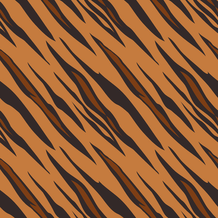 Tiger Animal Print Pattern Seamless Tileのイラスト素材