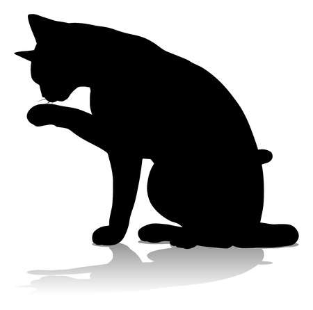 Silhouette Cat Pet Animalのイラスト素材