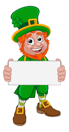 Leprechaun St Patricks Day Cartoon Characterのイラスト素材