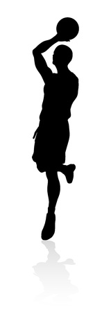 Basketball Player Silhouetteのイラスト素材