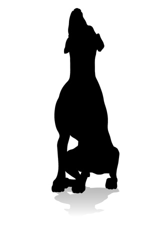 Dog Silhouette Pet Animalのイラスト素材