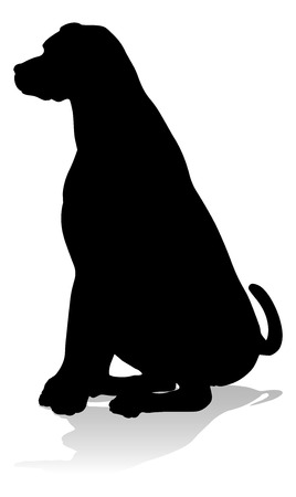 Dog Silhouette Pet Animalのイラスト素材
