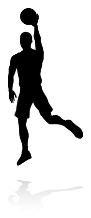 Basketball Player Silhouetteのイラスト素材