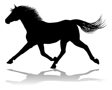 Horse Silhouette Animalのイラスト素材