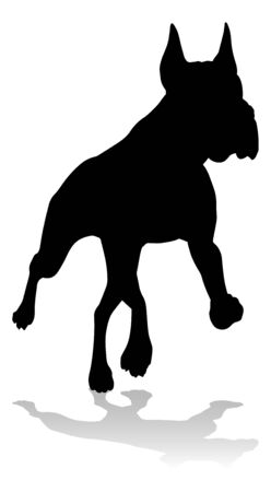 Dog Silhouette Pet Animalのイラスト素材