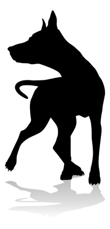Dog Silhouette Pet Animalのイラスト素材