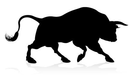 Bull Silhouetteのイラスト素材