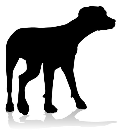 Dog Silhouette Pet Animalのイラスト素材