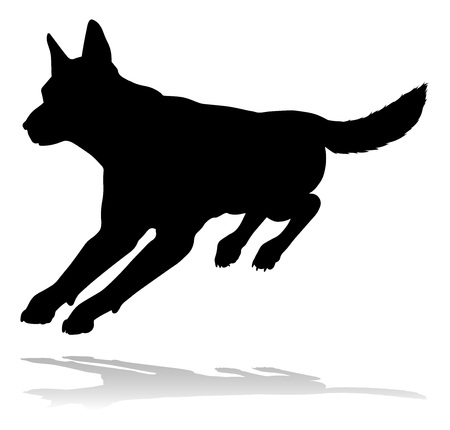 Dog Silhouette Pet Animalのイラスト素材