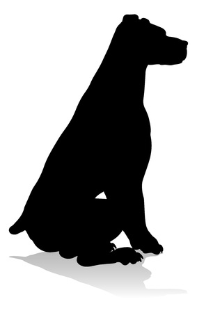 Dog Silhouette Pet Animalのイラスト素材