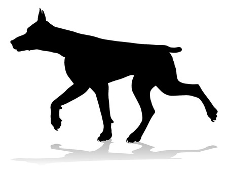 Dog Silhouette Pet Animalのイラスト素材