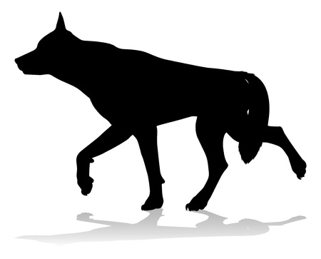 Dog Silhouette Pet Animalのイラスト素材