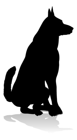 Dog Silhouette Pet Animalのイラスト素材