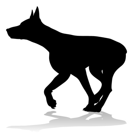 Dog Silhouette Pet Animalのイラスト素材