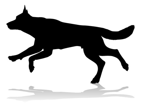 Dog Silhouette Pet Animalのイラスト素材