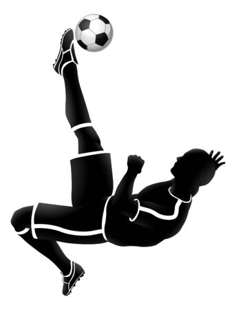 Soccer Player Silhouetteのイラスト素材