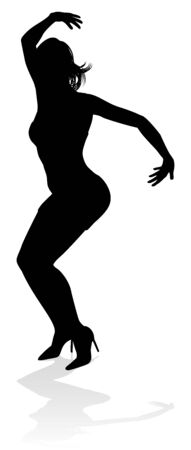 Dance Dancer Silhouetteのイラスト素材