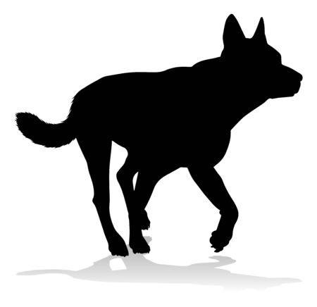 Dog Silhouette Pet Animalのイラスト素材