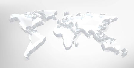 World 3d Map Digital Technology Backgroundのイラスト素材