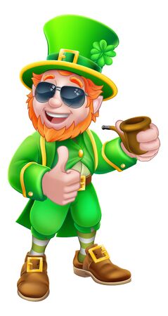 Leprechaun St Patricks Day Cartoon Mascotのイラスト素材