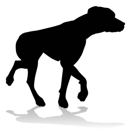 Dog Silhouette Pet Animalのイラスト素材