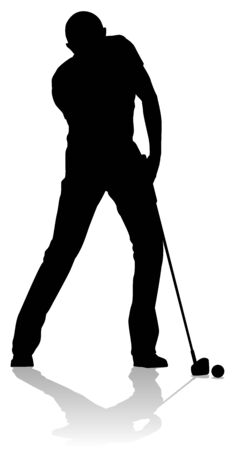 Golfer Golf Sports Person Silhouetteのイラスト素材