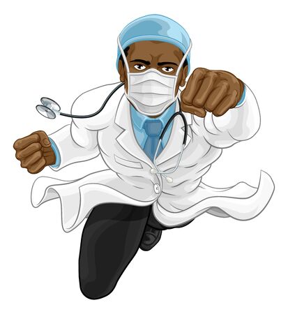 Doctor Super Hero Medical Conceptのイラスト素材