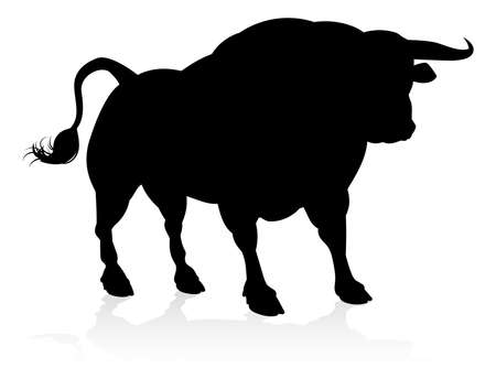 Silhouette Bullのイラスト素材