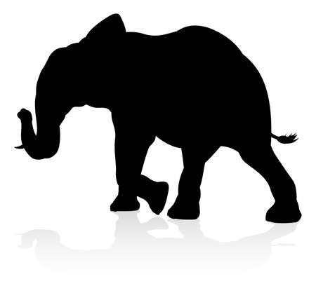 Elephant Silhouetteのイラスト素材