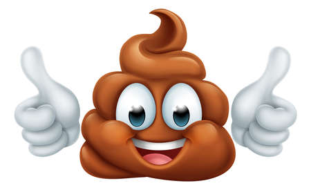 Happy Poop Poo Emoticon Poomoji Emoji Iconのイラスト素材