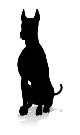 Dog Silhouette Pet Animalのイラスト素材