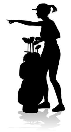 Golfer Golf Sports Person Silhouetteのイラスト素材