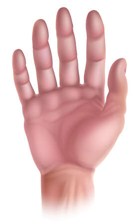 Hand Five Senses Human Body Part Iconのイラスト素材