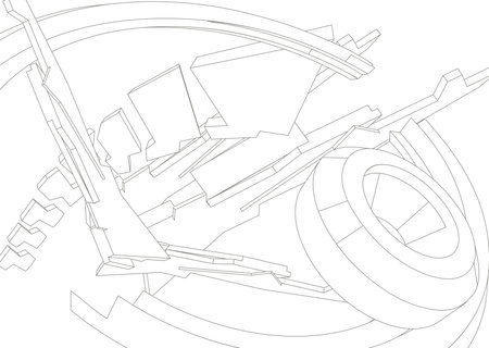 Background 3D Hi Tech Technology Conceptのイラスト素材