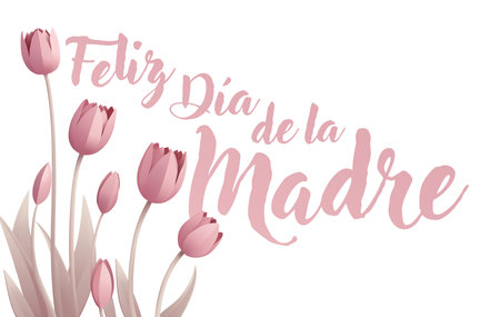 Mothers Day Spanish Feliz Dia De La Madre Designのイラスト素材
