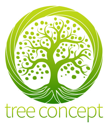 Tree Abstract Stylised Concept Design Iconのイラスト素材