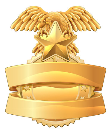 Police Military Eagle Badge Shield Sheriff Crestのイラスト素材