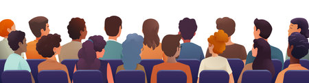 Audience People Presentation Screen Cinema Movieのイラスト素材