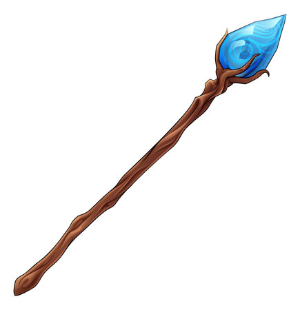 Wizard Staff Witch Halloween Wizards Magician Wandのイラスト素材