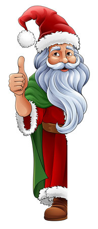Santa Claus Father Christmas Cartoonのイラスト素材