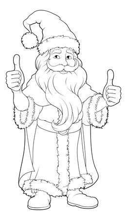 Santa Claus Father Christmas Cartoonのイラスト素材