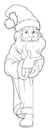 Santa Claus Father Christmas Cartoonのイラスト素材