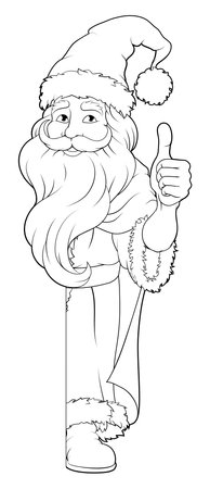 Santa Claus Father Christmas Cartoonのイラスト素材