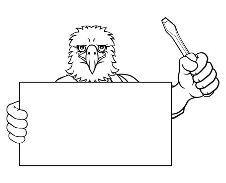 Electrician Eagle Screwdriver Tool Handymanのイラスト素材